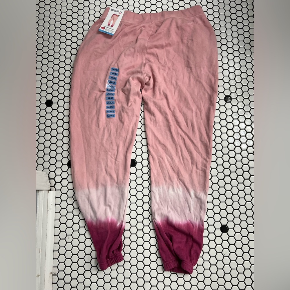 NWT Wildfox tie dye jogger size large